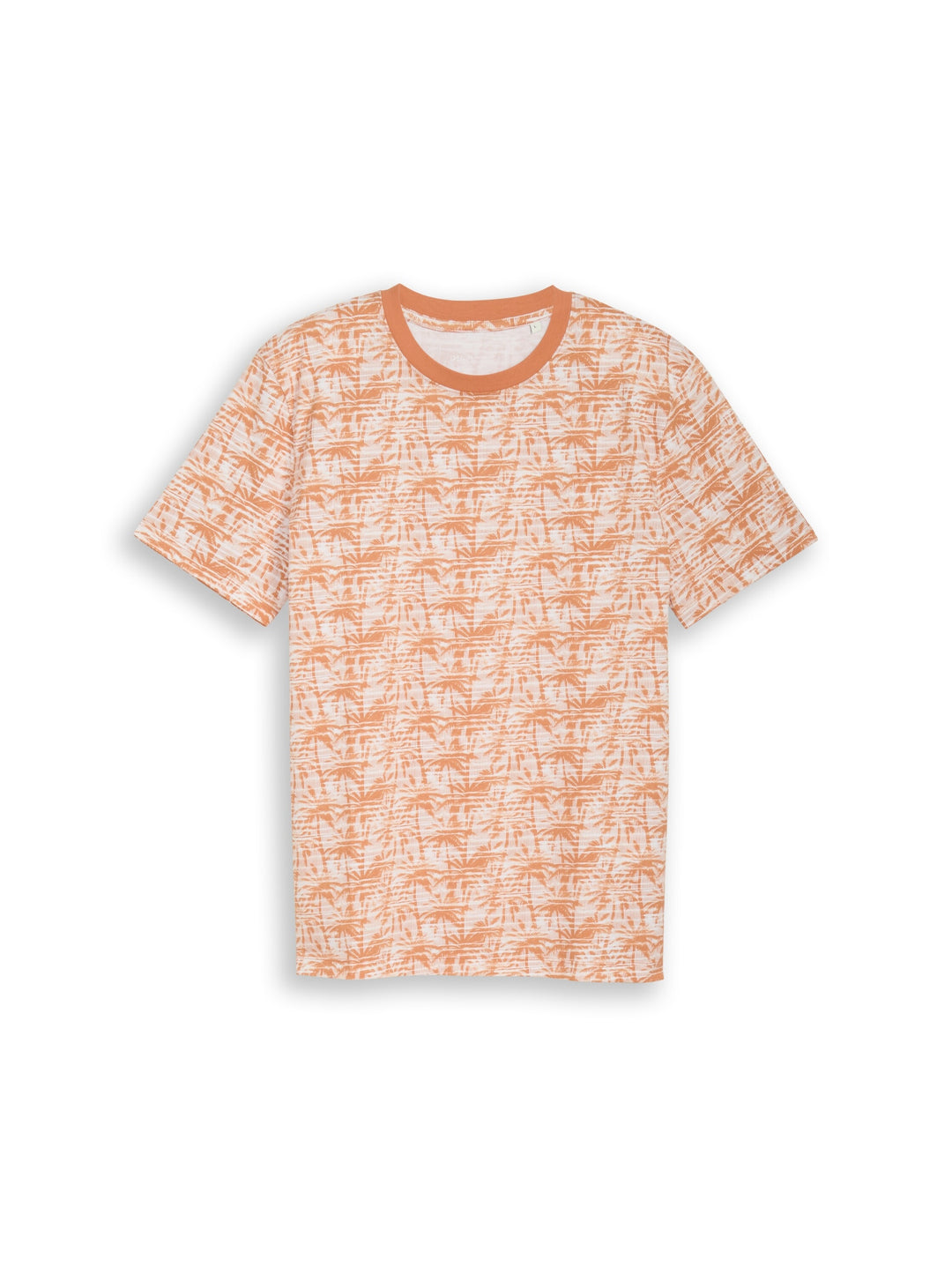 allover printed t-shirt, orange stripy palm print 39921 Bild 1