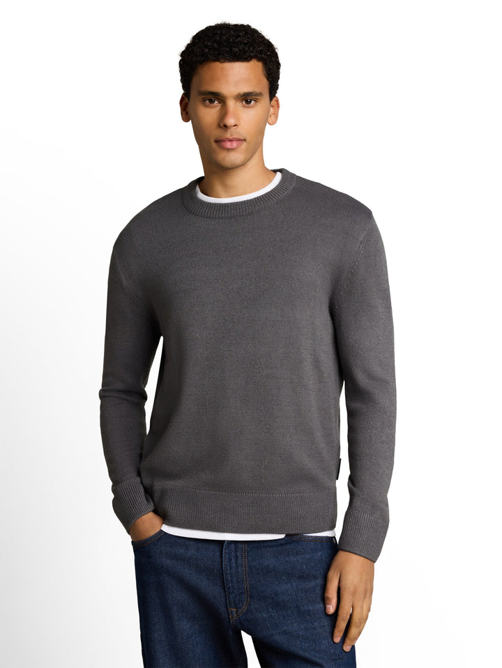 basic crew neck knit, classic grey 31004 Bild 6