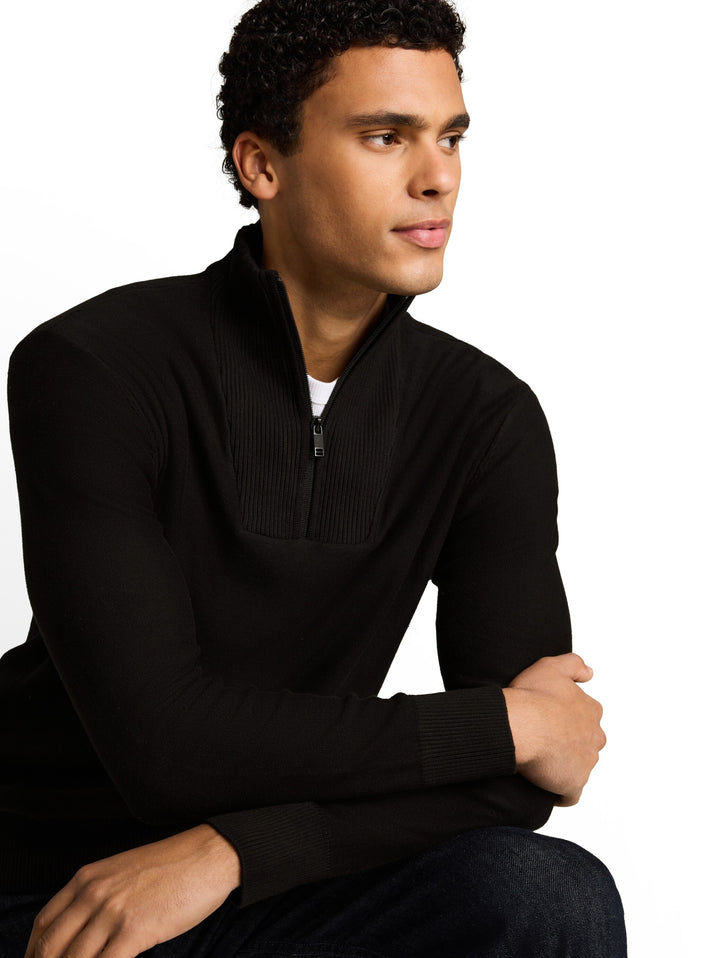 basic knit troyer, Black 29999 Bild 11