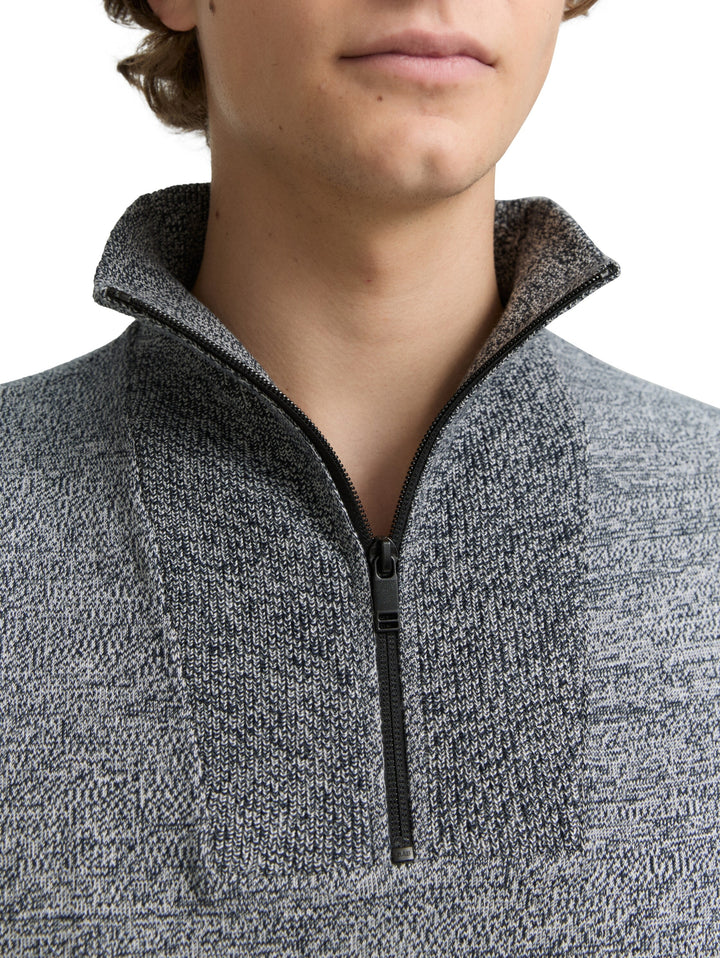 basic knitted troyer, navy white mouline 36241 Bild 5