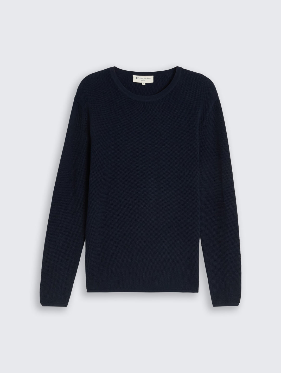 basic structred crew neck knit, sky captain blue 10668 Bild 7