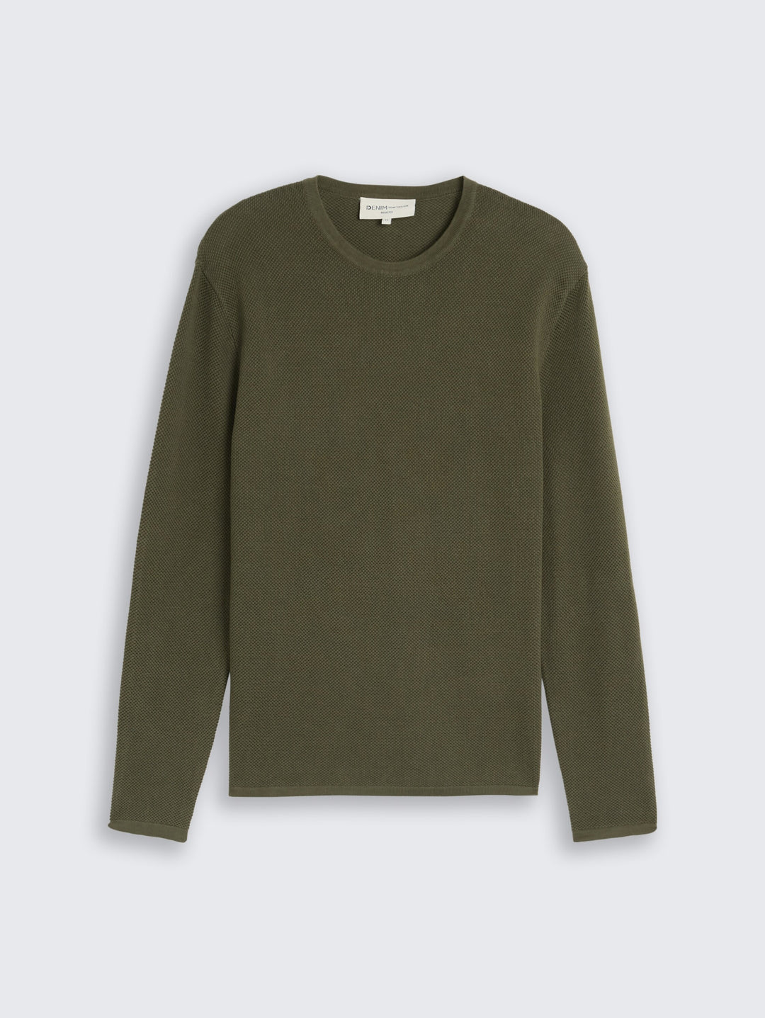basic structred crew neck knit, urban olive green 23802 Bild 7