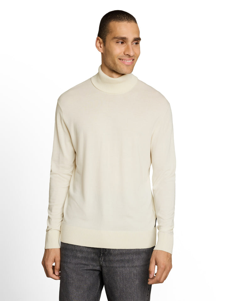 basic turtle neck knit, Gardenia White 10348 Bild 5
