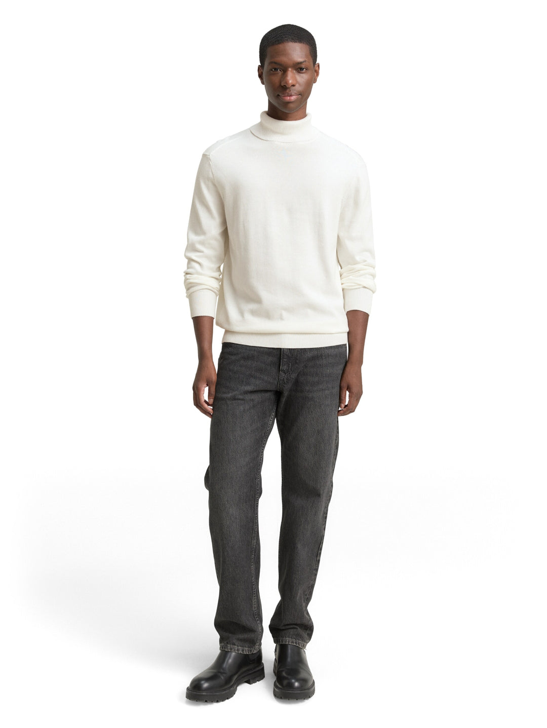 basic turtleneck knit, Wool White 12906 Bild 3