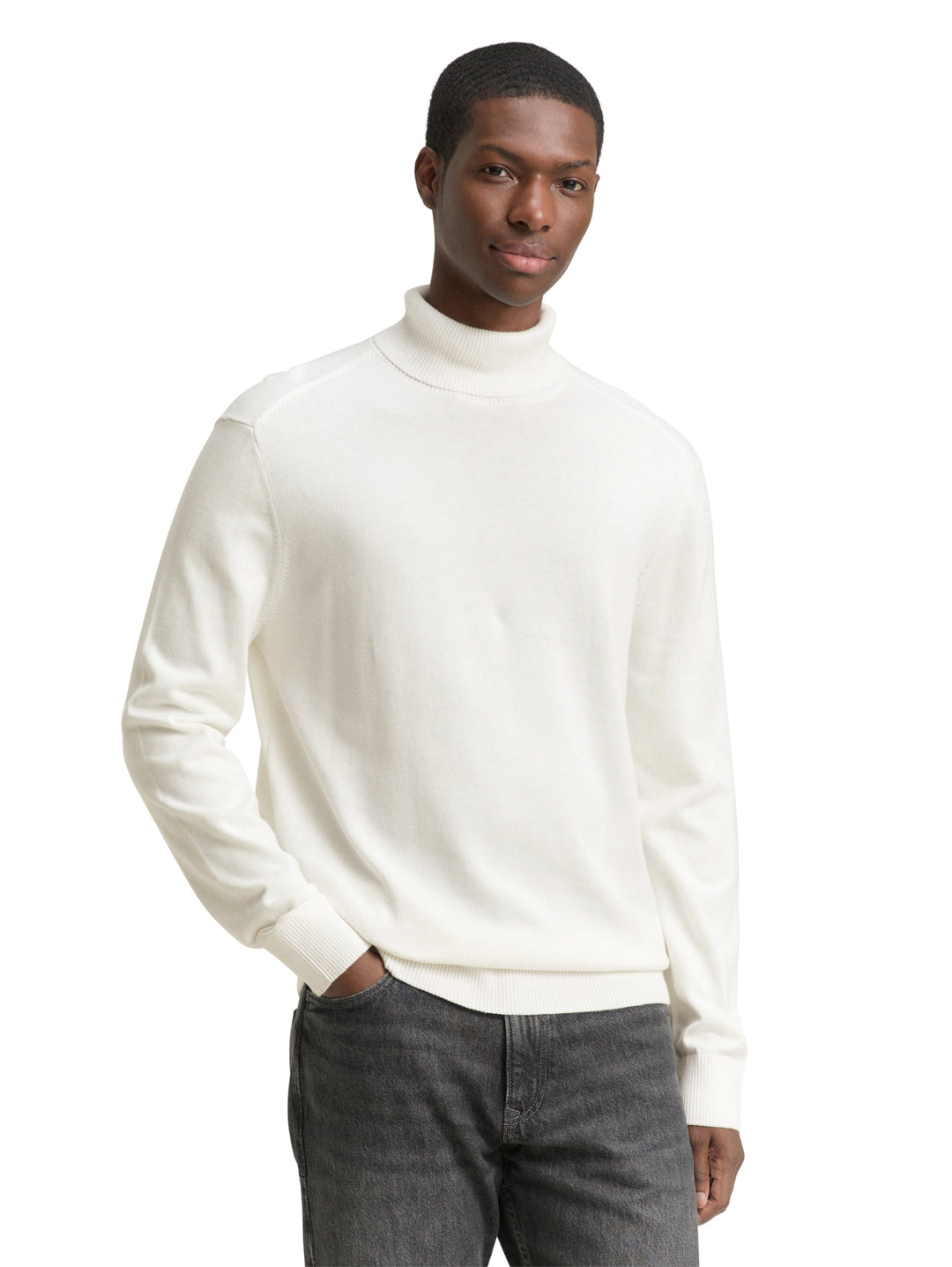 basic turtleneck knit, Wool White 12906 Bild 6