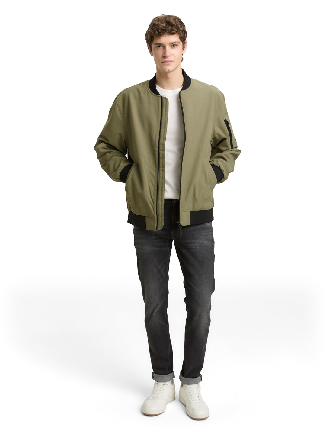 bomber jacket, tree moss green 10905 Bild 3