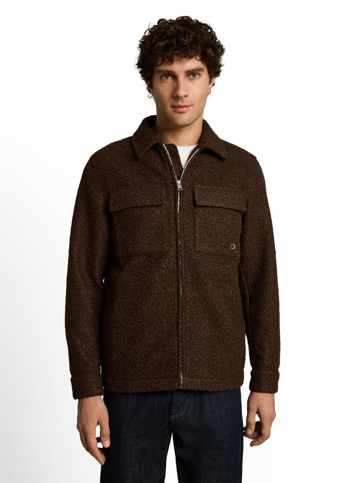 bouclé overshirt, cool dark brown melange 40768 Bild 6