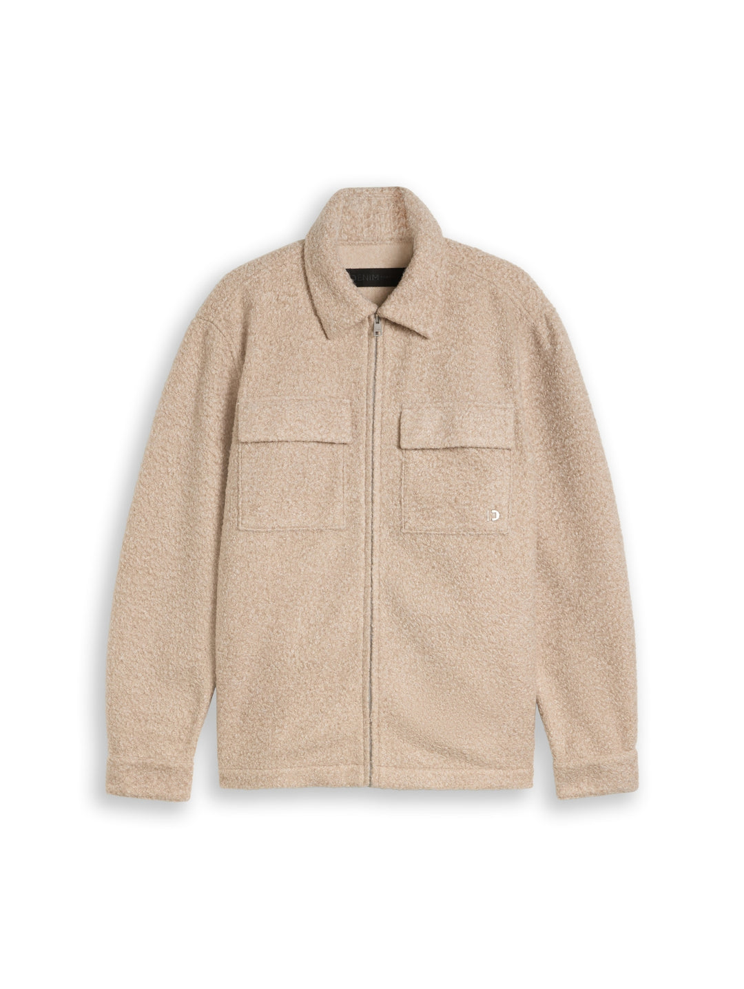 bouclé overshirt, dusty beige melange 41188 Bild 1