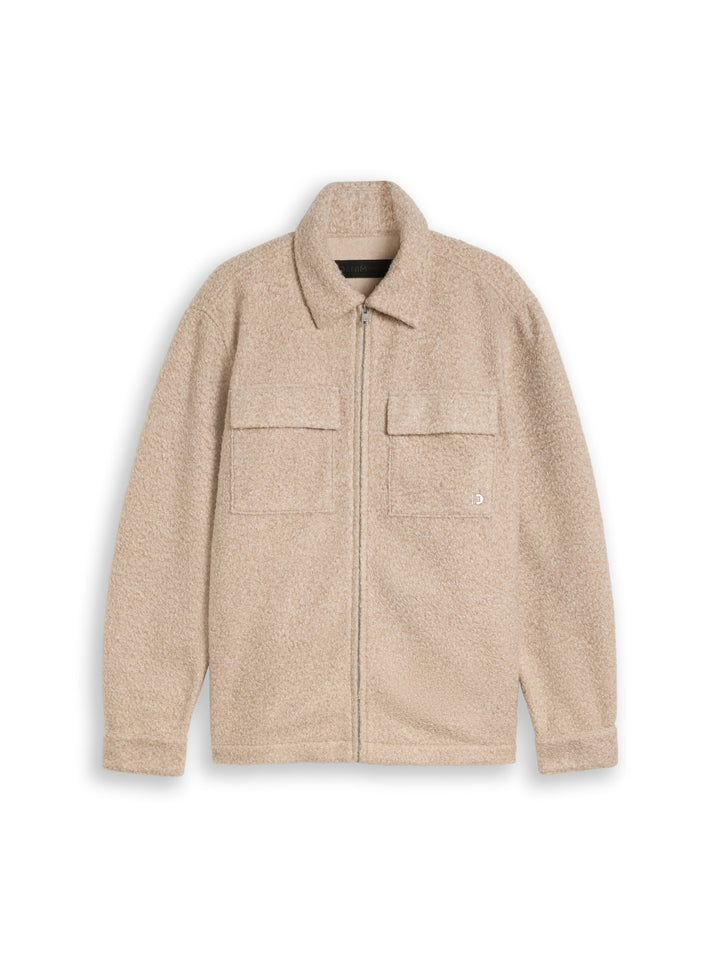 bouclé overshirt, dusty beige melange 41188 Bild 1