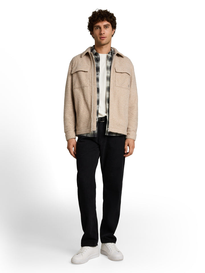 bouclé overshirt, dusty beige melange 41188 Bild 3
