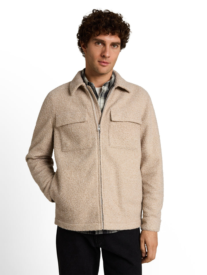bouclé overshirt, dusty beige melange 41188 Bild 6