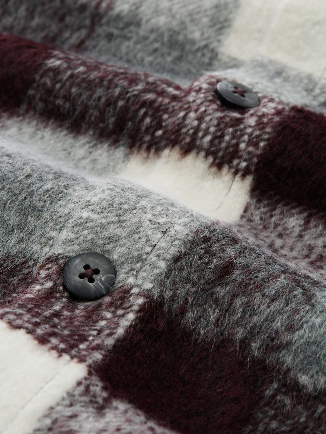 checked woolish overshirt, brown grey check 40651 Bild 2