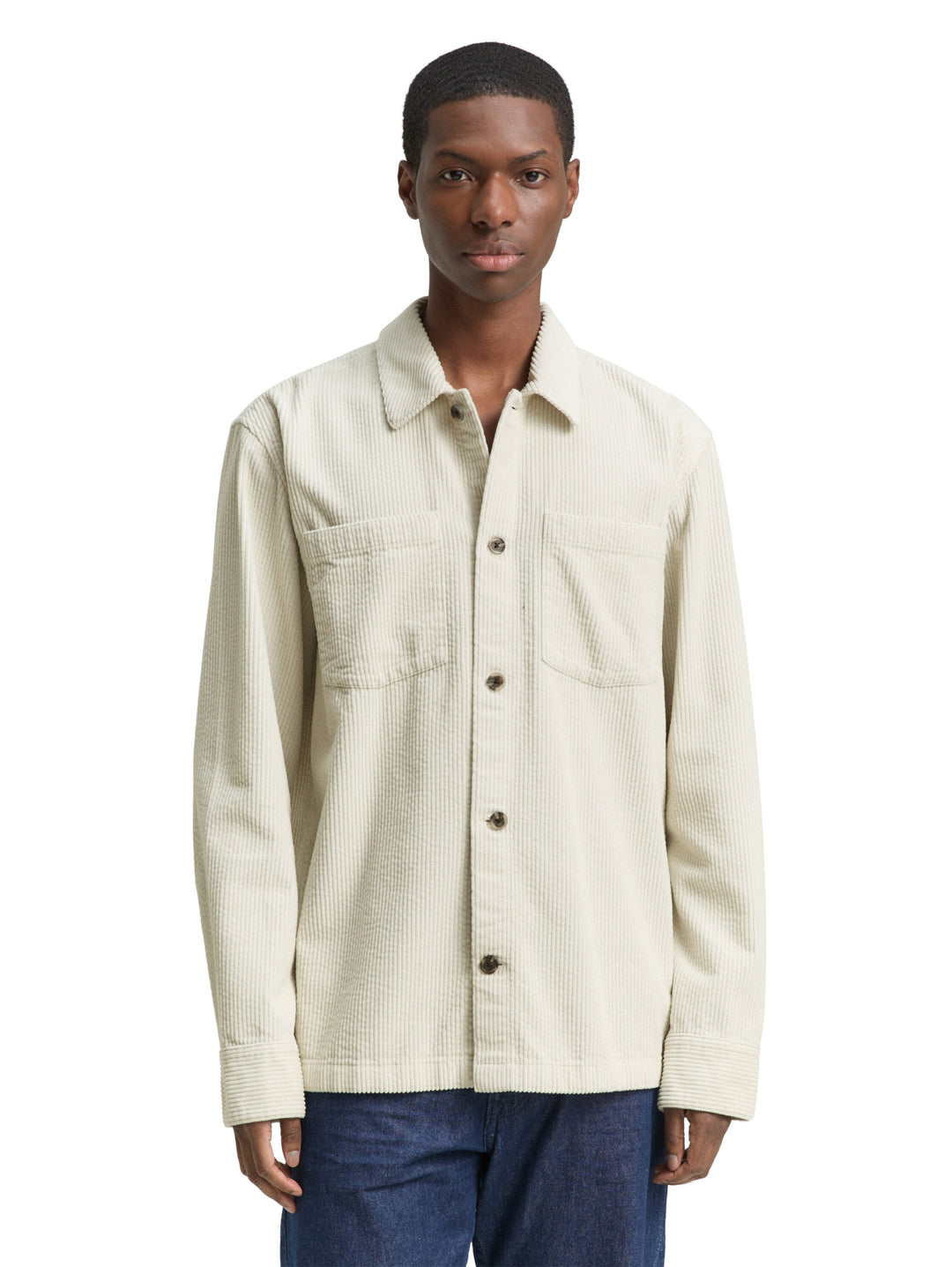 corduroy overshirt, greyish white 32257 Bild 5
