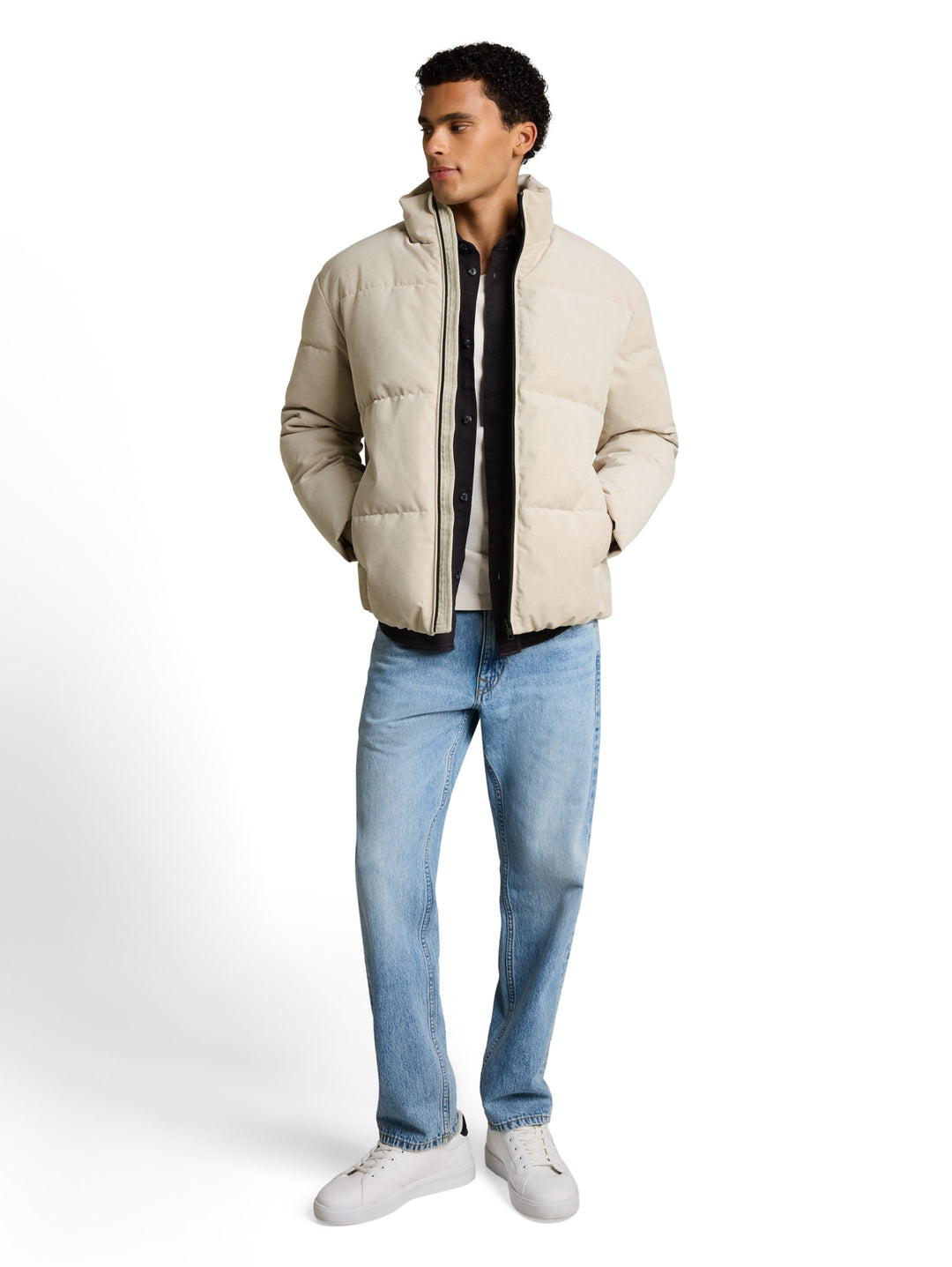 corduroy puffer jacket, Dusty Beige 12365 Bild 3