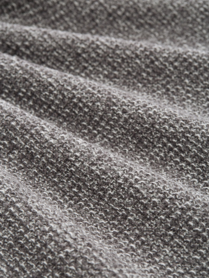 cosy structured two tone crew, grey white mouline 19704 Bild 2
