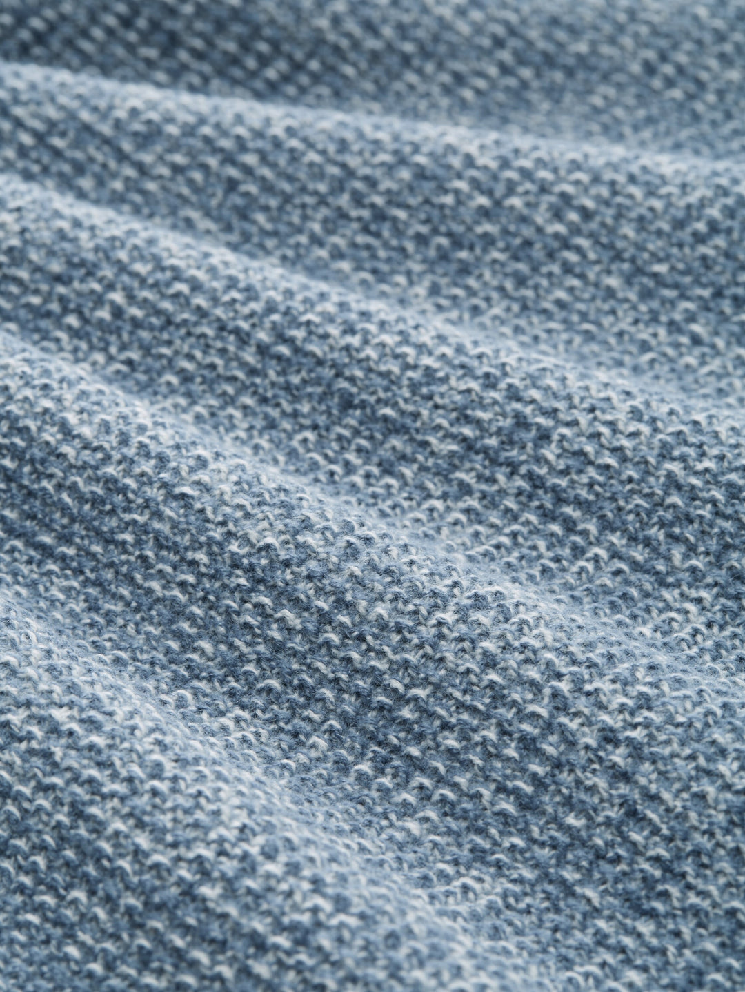cosy structured two tone crew, denim blue white mouline 39363 Bild 2