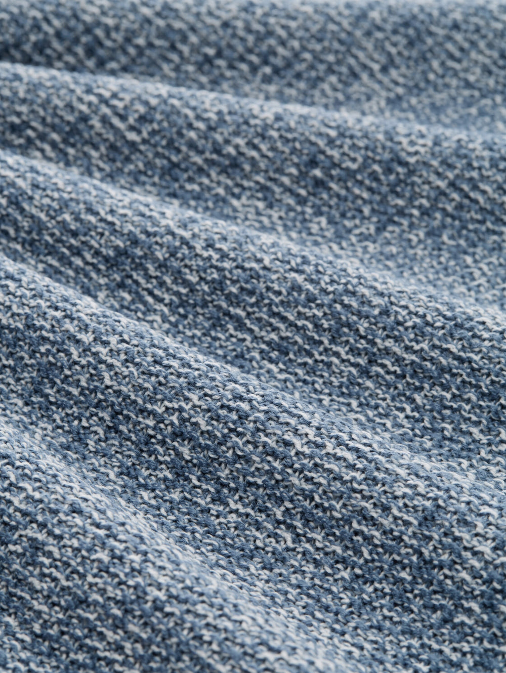 cosy structured two tone knit, denim blue white mouline 39363 Bild 2
