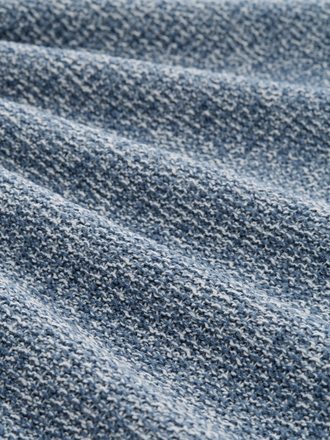 cosy structured two tone knit, denim blue white mouline 39363 Bild 2