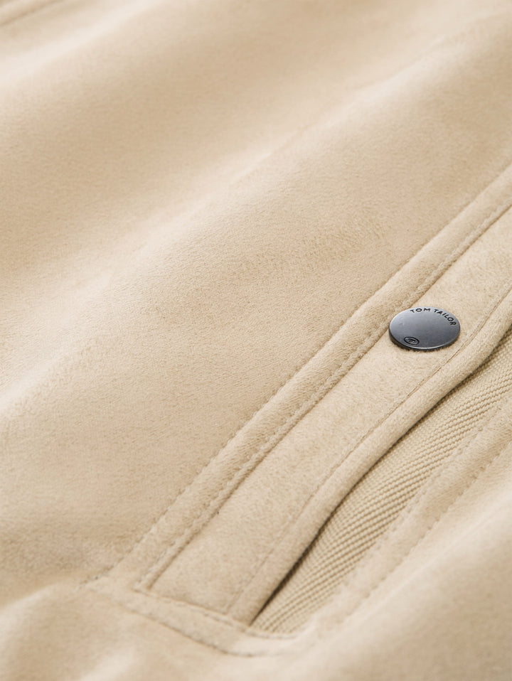 faux suede leather jacket, Cashew Beige 11032 Bild 2