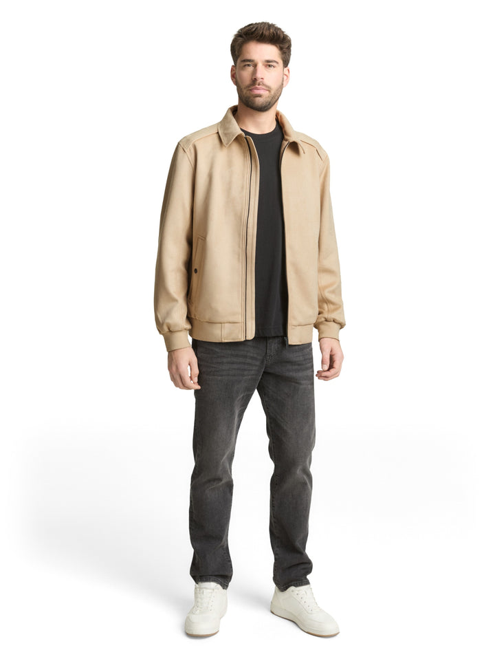 faux suede leather jacket, Cashew Beige 11032 Bild 3