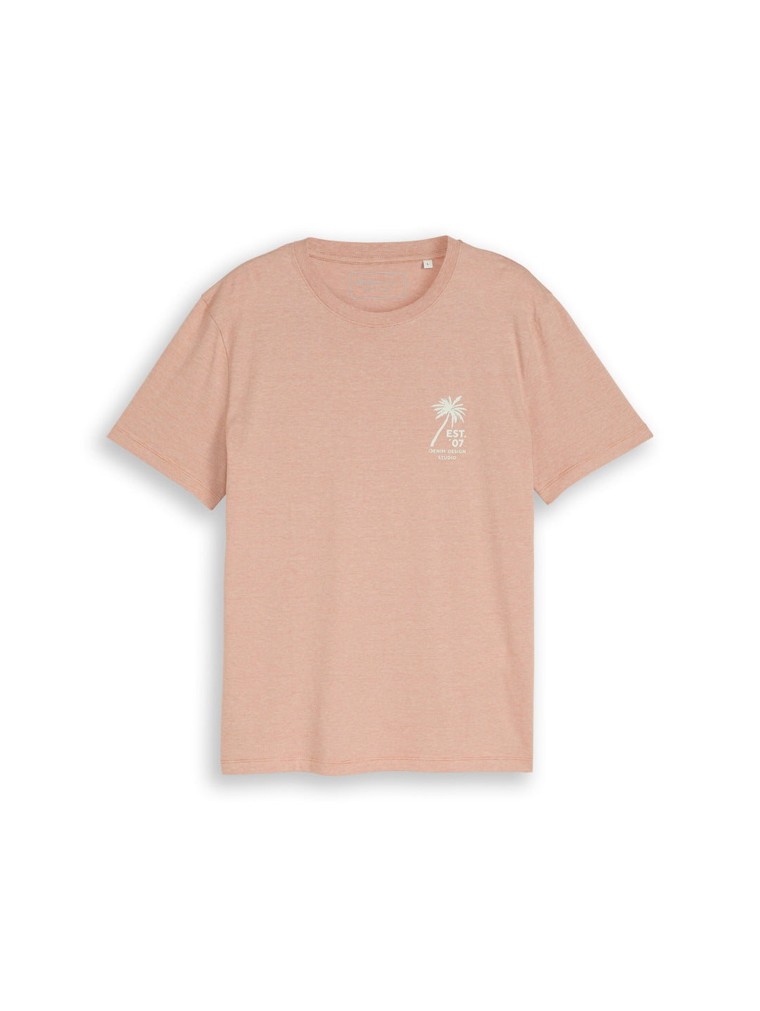 fine stripe printed t-shirt, faded copper orange 38322 Bild 1