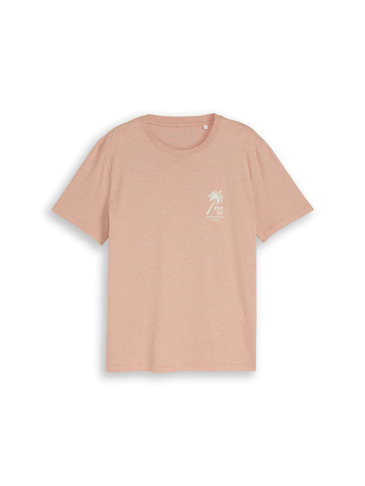 fine stripe printed t-shirt, faded copper orange 38322 Bild 1