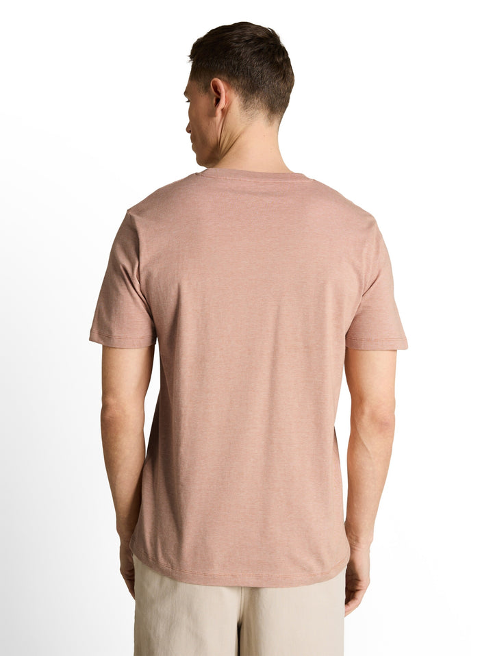 fine stripe printed t-shirt, faded copper orange 38322 Bild 4