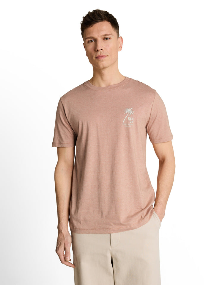 fine stripe printed t-shirt, faded copper orange 38322 Bild 5