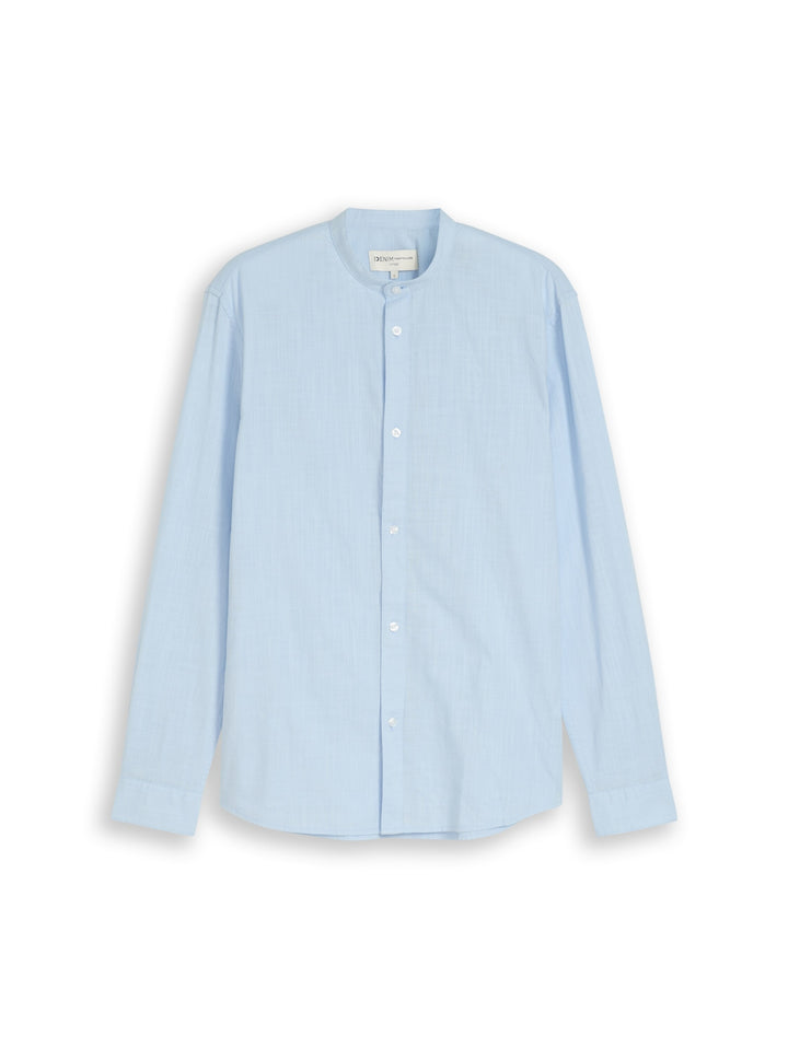 fitted slubyarn structured shi, Light Metal Blue 13302 Bild 1