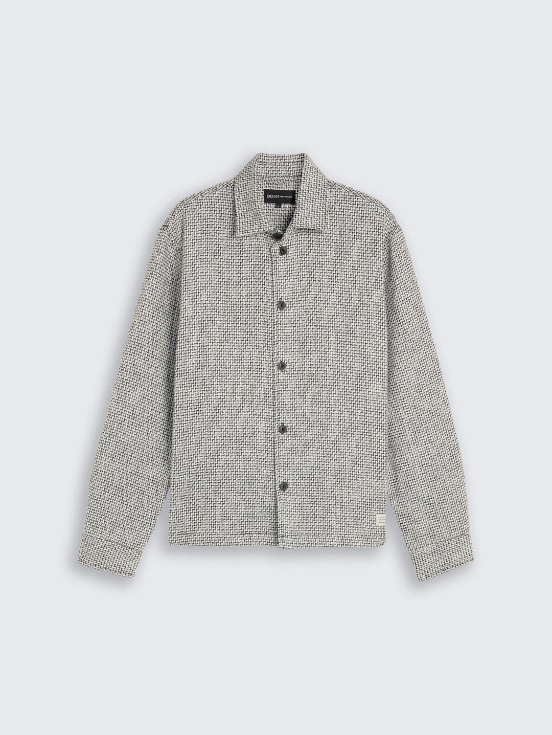 heavy structured overshirt, black white structure 40639 Bild 1