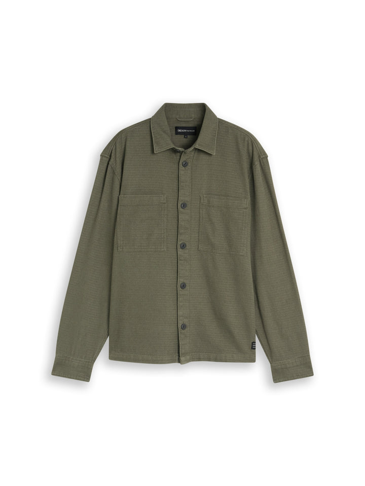 heavy structured overshirt, urban olive green 23802 Bild 1