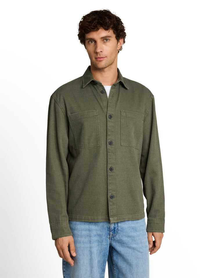 heavy structured overshirt, urban olive green 23802 Bild 5