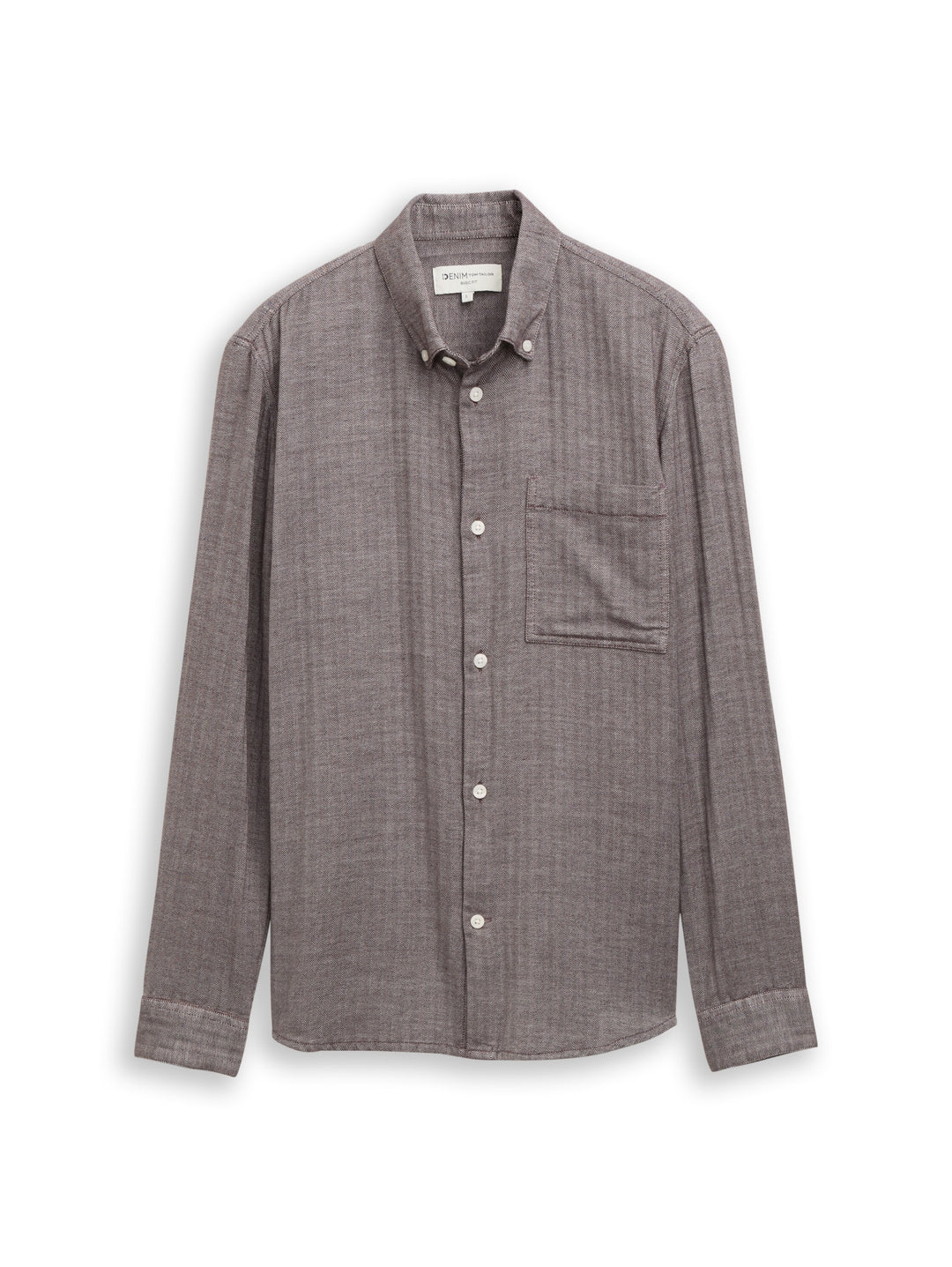 herringbone structured shirt, light purple herringbone 40650 Bild 1