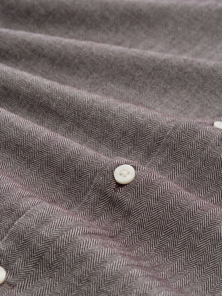 herringbone structured shirt, light purple herringbone 40650 Bild 2