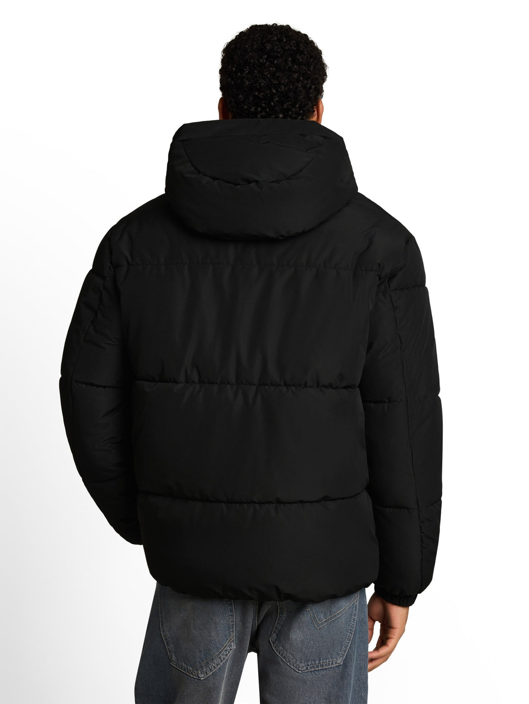 hooded puffer jacket, Black 29999 Bild 4