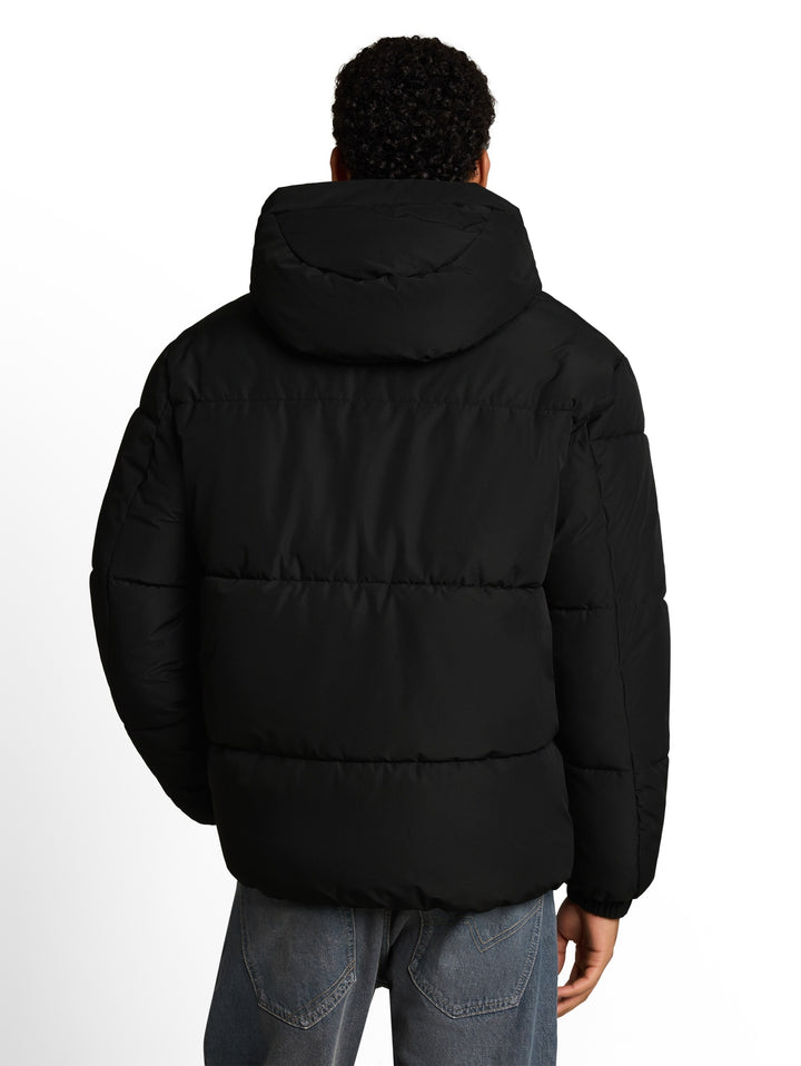 hooded puffer jacket, Black 29999 Bild 4