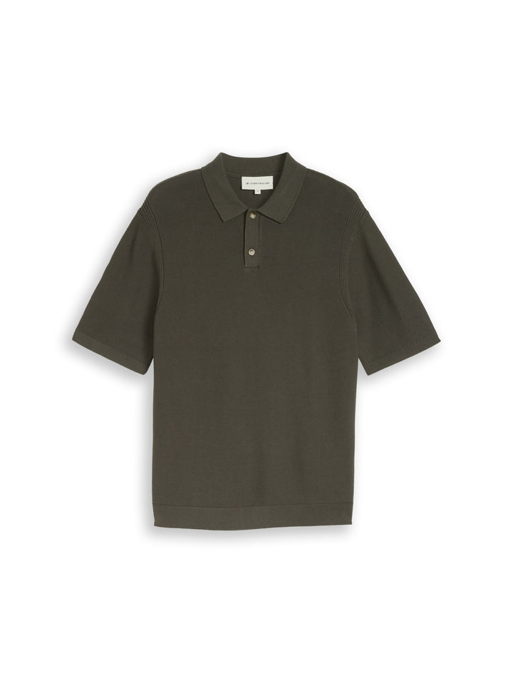 knit basic polo, deep leaf green 26543 Bild 1