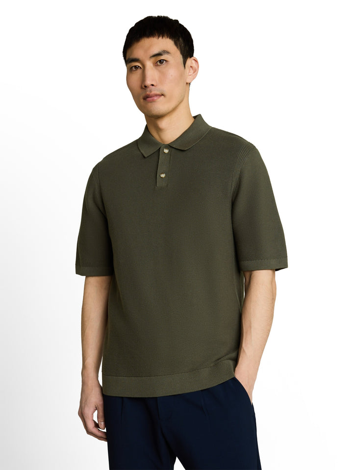 knit basic polo, deep leaf green 26543 Bild 5