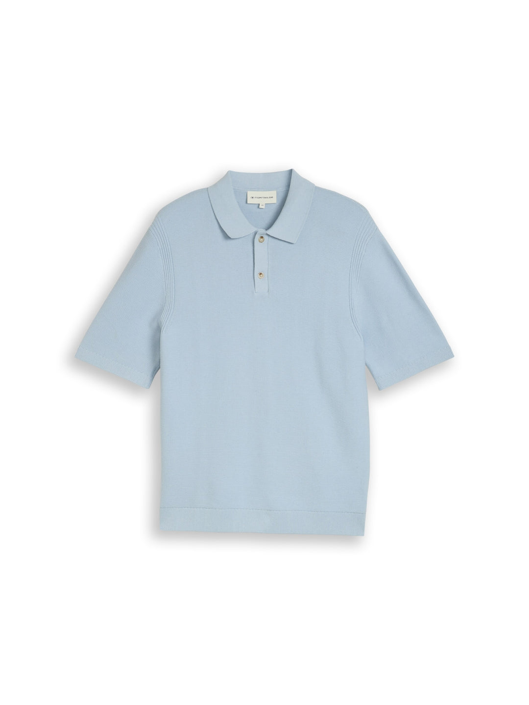 knit basic polo, light blue grey 35249 Bild 1