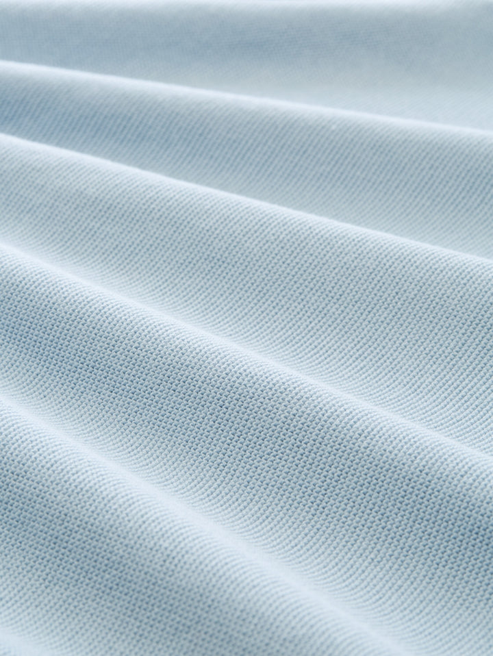 knit basic polo, light blue grey 35249 Bild 2