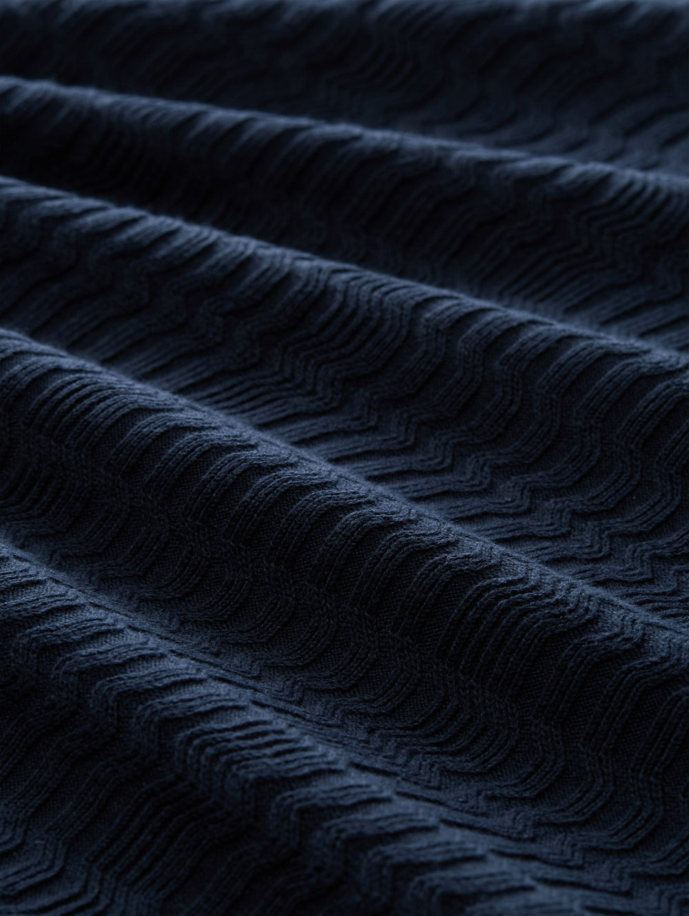 knit t-shirt with rib structur, sky captain blue 10668 Bild 2