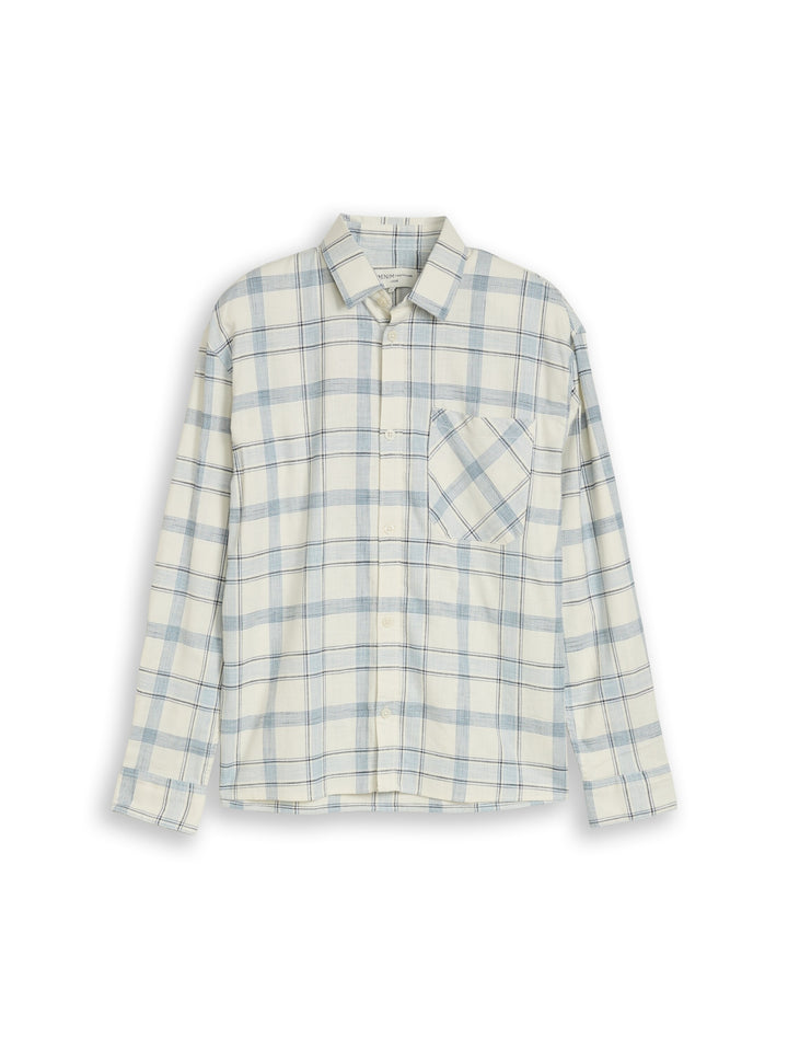 loose fit structured checked s, off white base check 39513 Bild 1