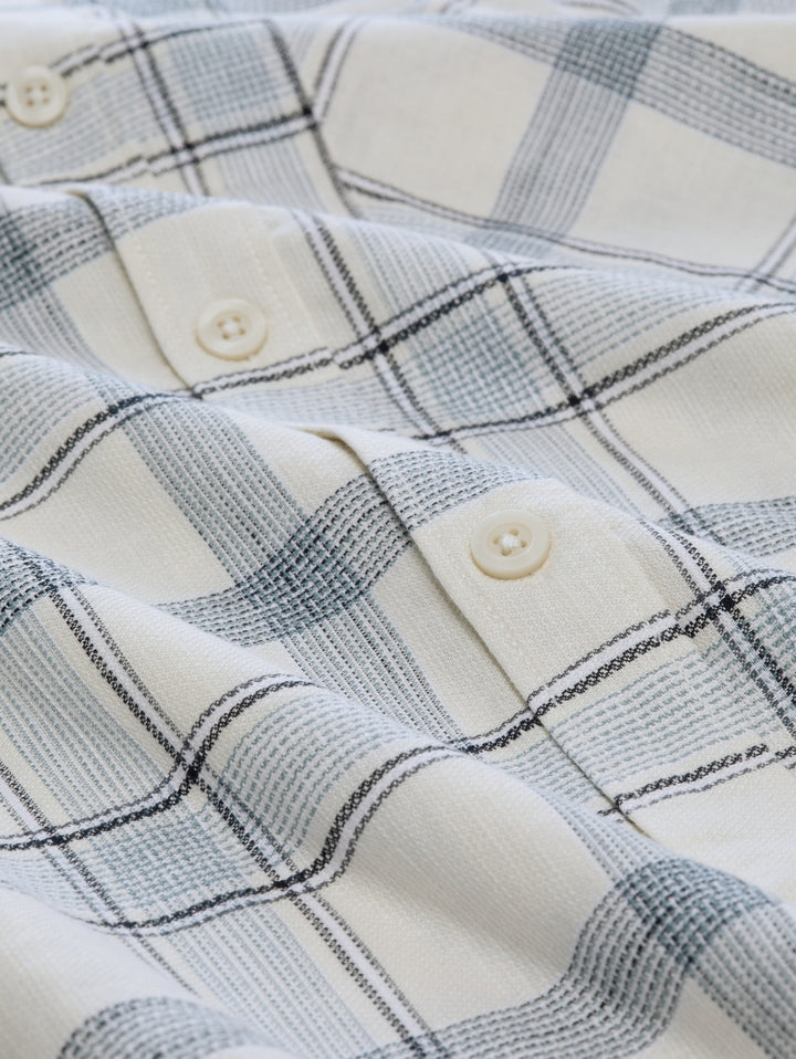 loose fit structured checked s, off white base check 39513 Bild 2