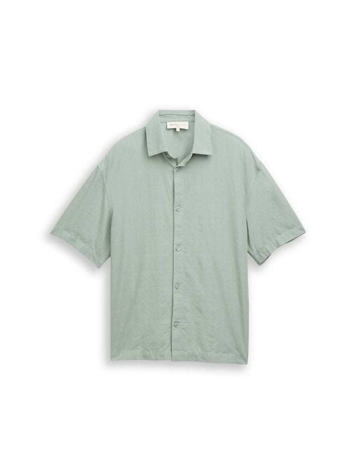 loose structured shirt, green mist 16005 Bild 1