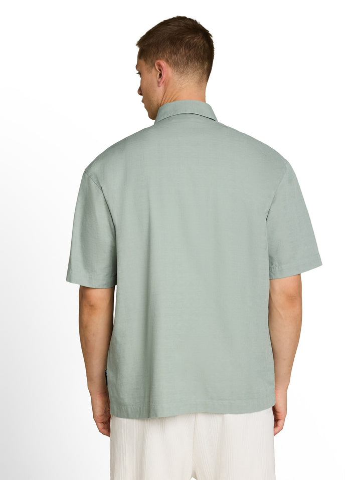 loose structured shirt, green mist 16005 Bild 4