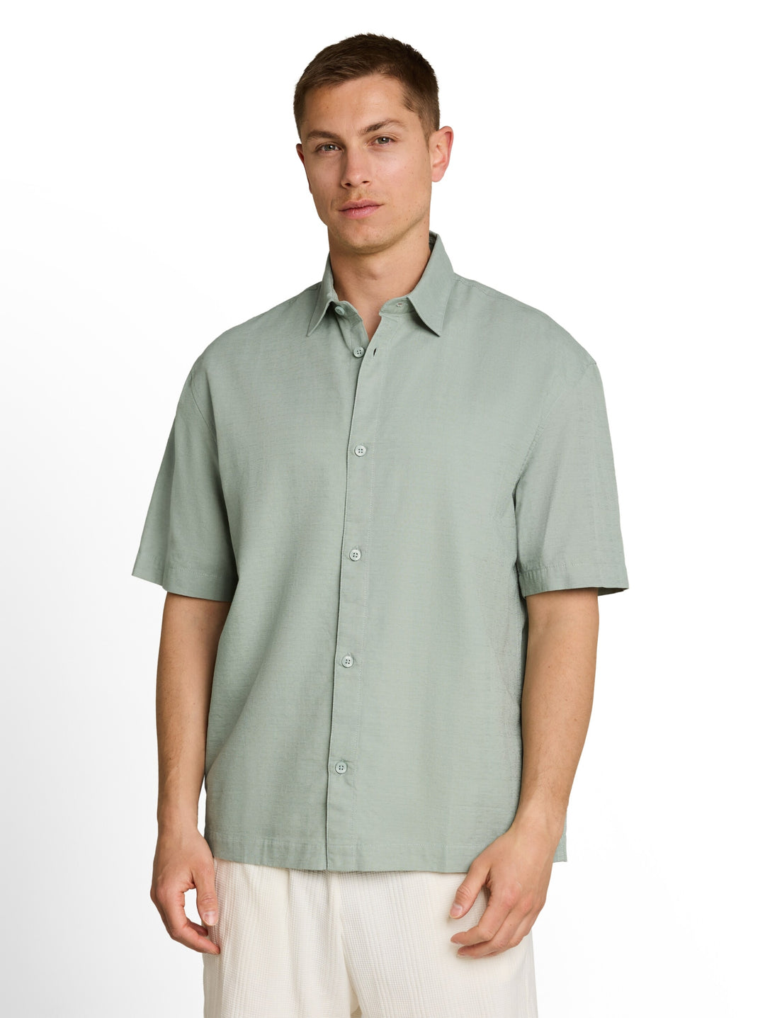 loose structured shirt, green mist 16005 Bild 5