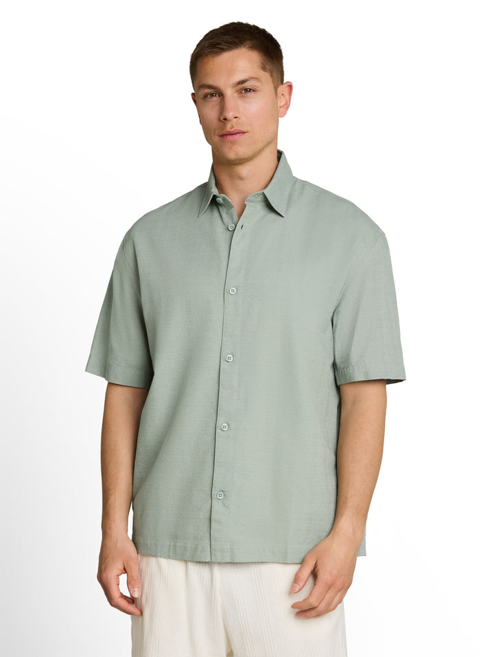 loose structured shirt, green mist 16005 Bild 5