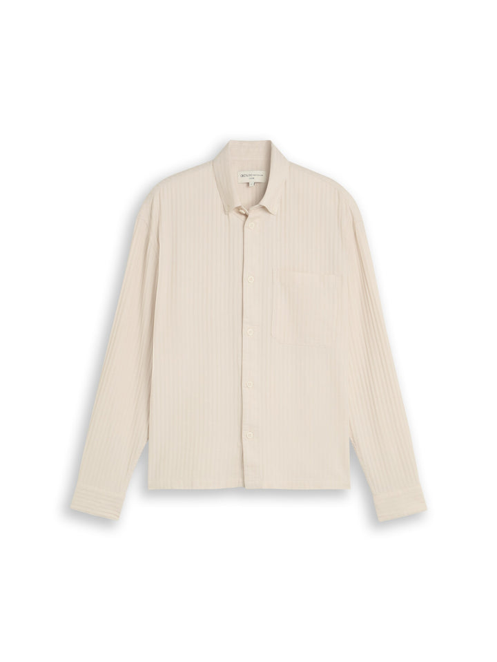 loose structured shirt, off white stripe structure 40636 Bild 1