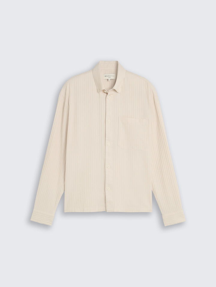 loose structured shirt, off white stripe structure 40636 Bild 1