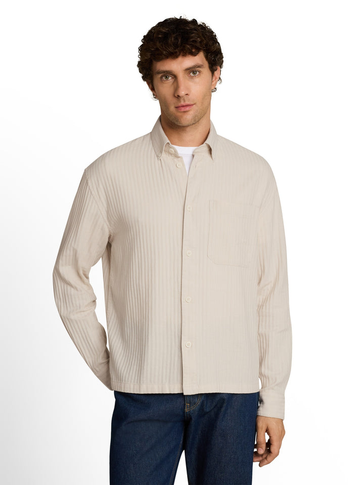 loose structured shirt, off white stripe structure 40636 Bild 5